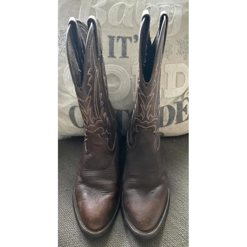 Tony Lama Cowboy Boots Size 9D Style BB2021 - Picture 5 of 11